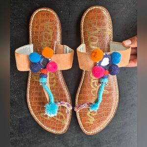 Sam‎ Edelman Blue and Brown Sandals with Bohemian Flair
